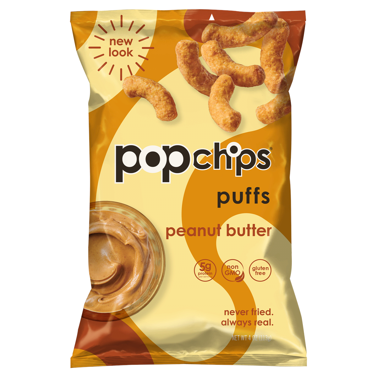 slide 1 of 2, popchips Nutter Puffs Peanut Butter, 4 oz