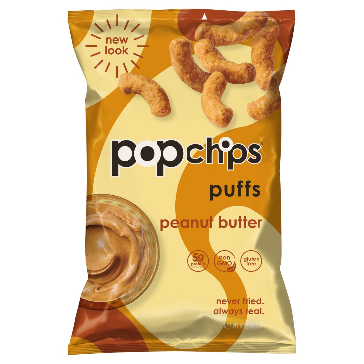 slide 1 of 3, popchips Peanut Butter Puffs 4 oz, 4 oz