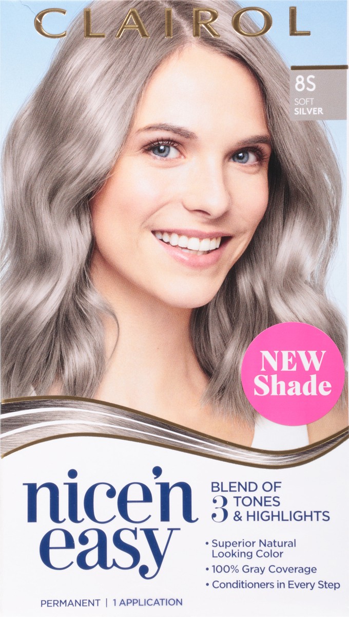 slide 4 of 9, Nice’n Easy Clairol Nice 'N Easy 8S Soft Silver, 1 ct