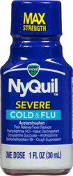 Vicks NyQuil Max Strength Severe Berry Flavor Cold & Flu 1 fl oz