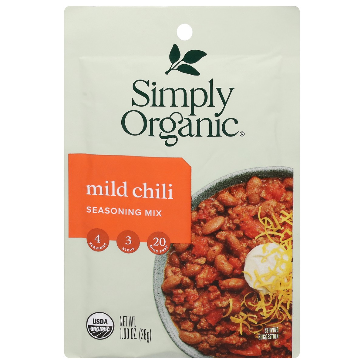 slide 1 of 9, Simply Organic Mild Chili Seasoning Mix, 1 oz