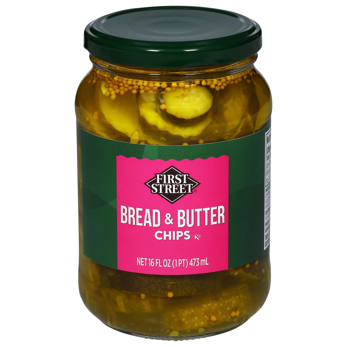 slide 4 of 4, First Street Bread & Butter Chips, 16 oz