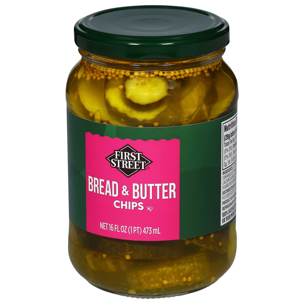 slide 3 of 4, First Street Bread & Butter Chips, 16 oz