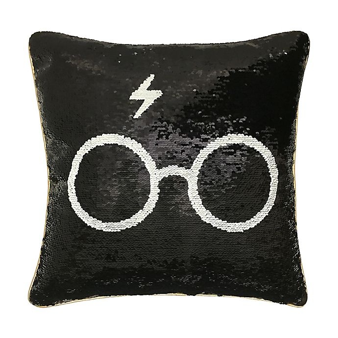 slide 1 of 2, Harry Potter Sequin Spectacles Throw Pillow, 1 ct