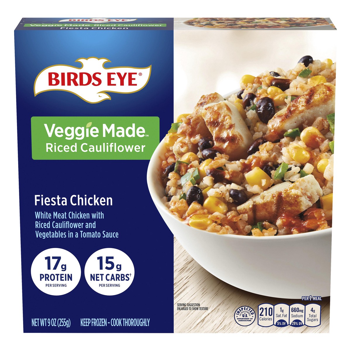 slide 3 of 11, Birds Eye Veggie Made Fiesta Chicken Riced Cauliflower 9 oz, 9 oz