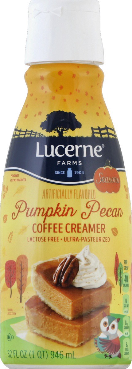 slide 2 of 4, Lucerne Dairy Farms Coffee Creamer Pumpkin Pecan Torte, 1 ct