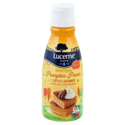 slide 1 of 4, Lucerne Dairy Farms Coffee Creamer Pumpkin Pecan Torte, 1 ct