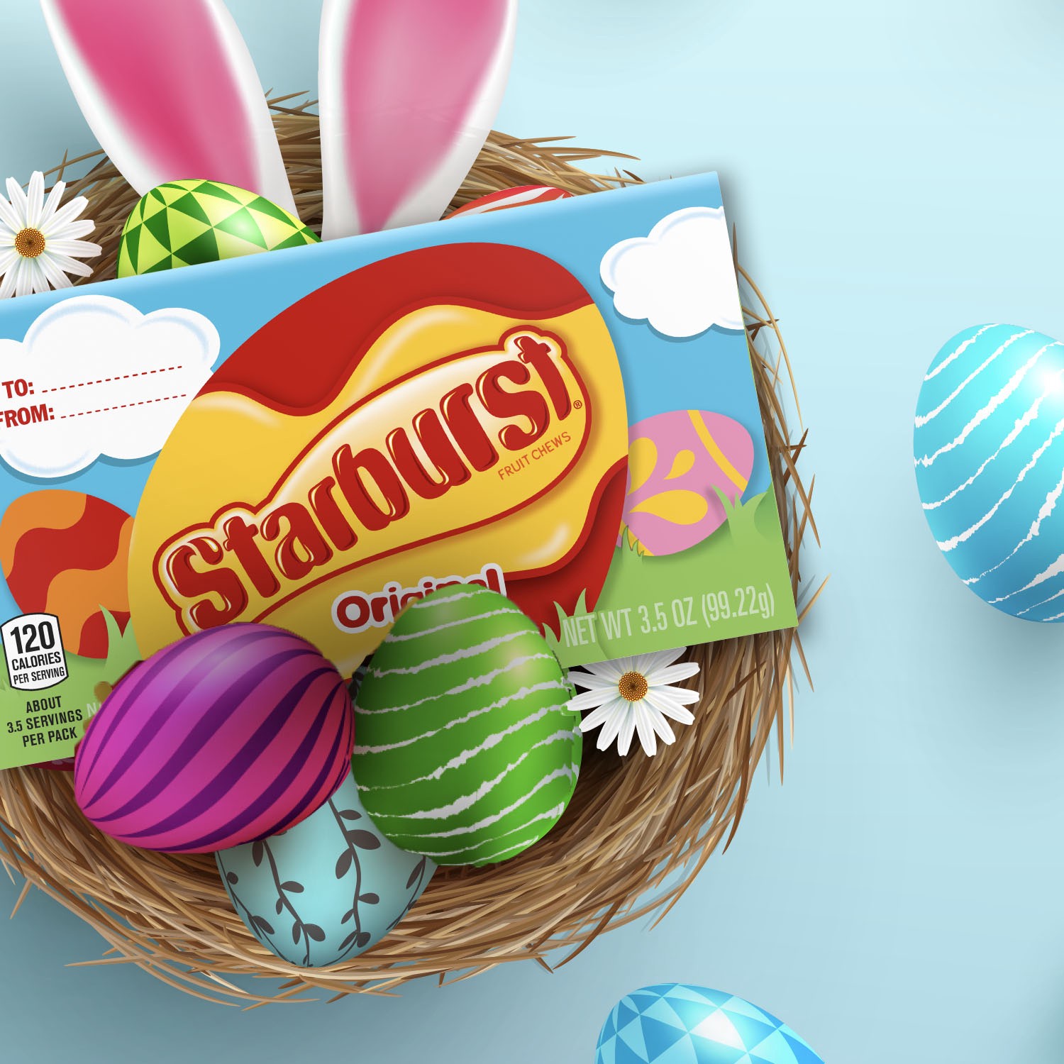 slide 3 of 8, STARBURST Easter Original Fruit Chews Chewy Candy Theater Box, 3.5 oz, 3.5 oz