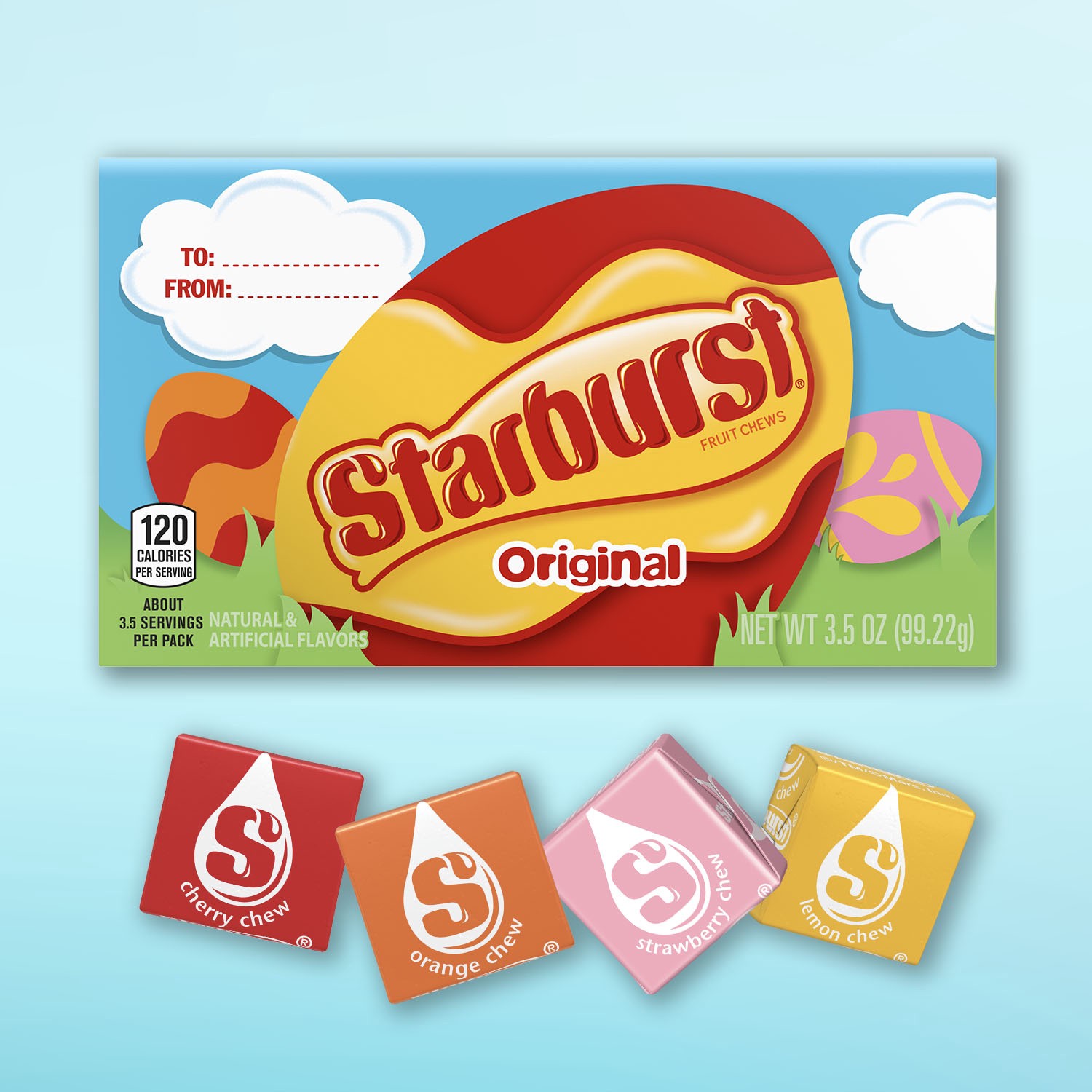 slide 7 of 8, STARBURST Easter Original Fruit Chews Chewy Candy Theater Box, 3.5 oz, 3.5 oz