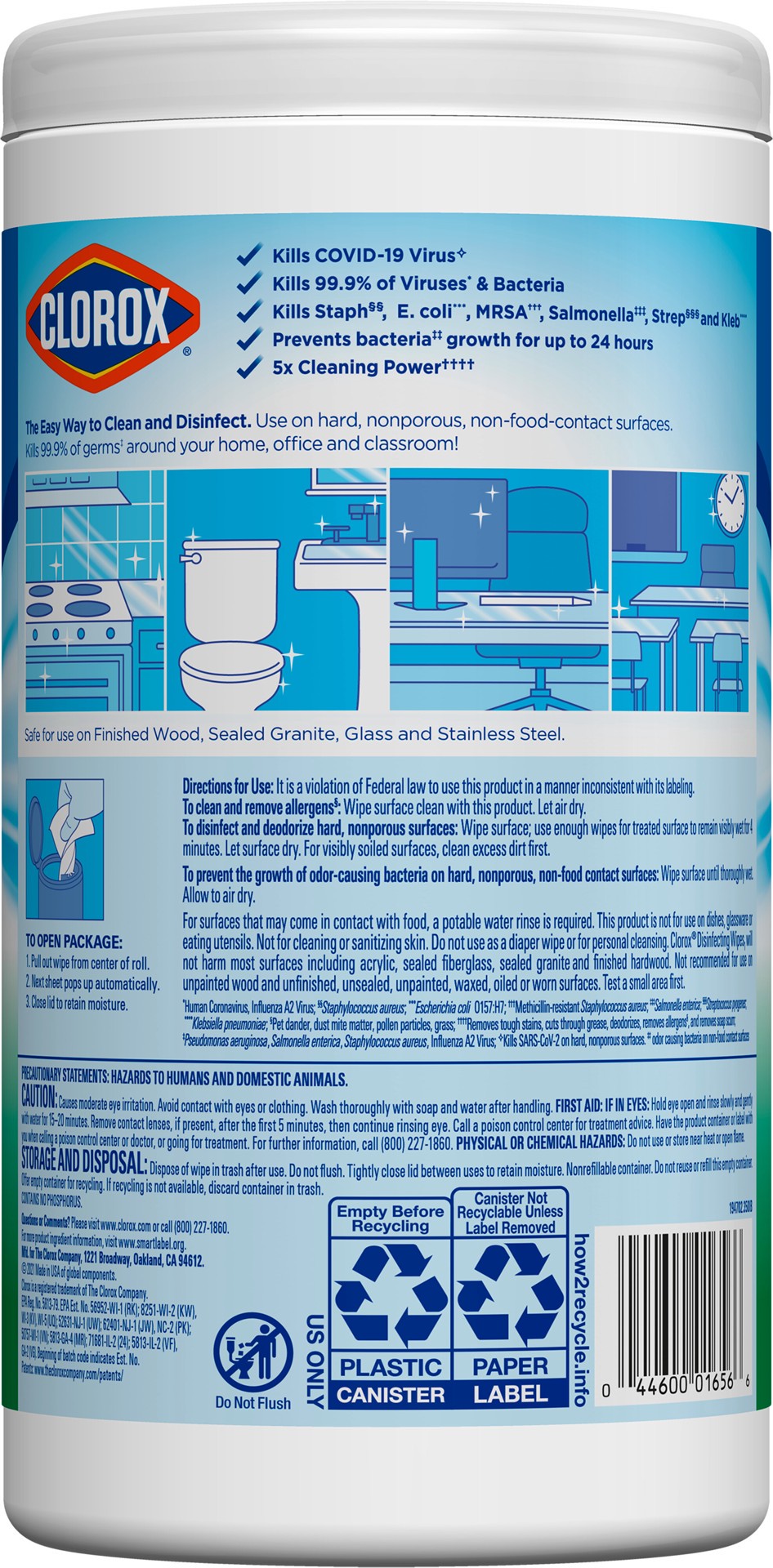 slide 3 of 5, Clorox Disinfecting Bleach Free Fresh Scent Cleaning Wipes, 75 ct