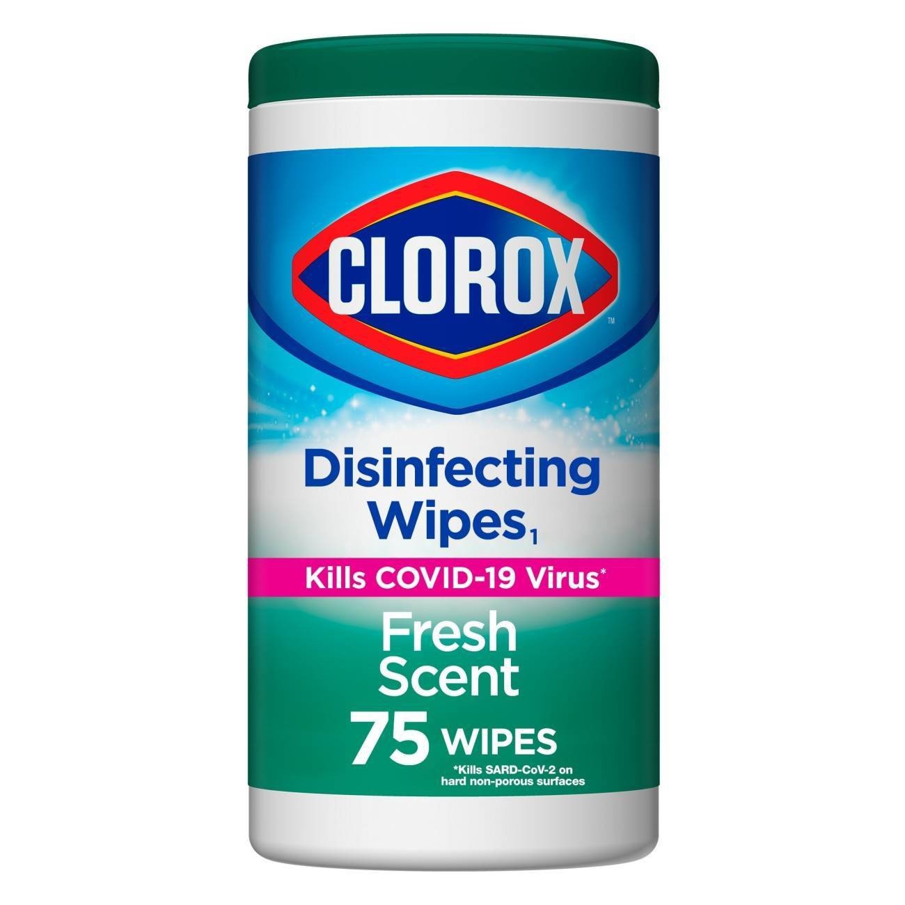 slide 1 of 8, Clorox Disinfecting Wipes Fresh Scent, 75 ct