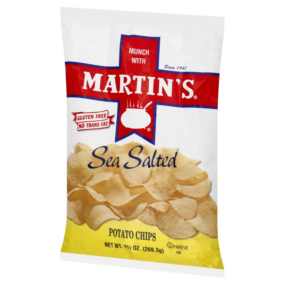 slide 2 of 13, Martin's Sea Salted Potato Chips 9.5 oz, 9.5 oz