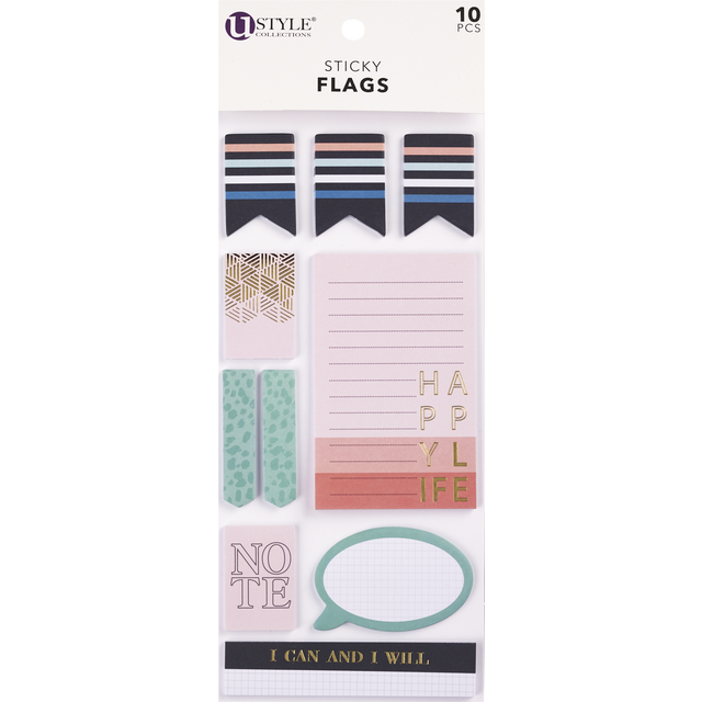 slide 1 of 1, Ustyle Stick On Flags, 1 ct