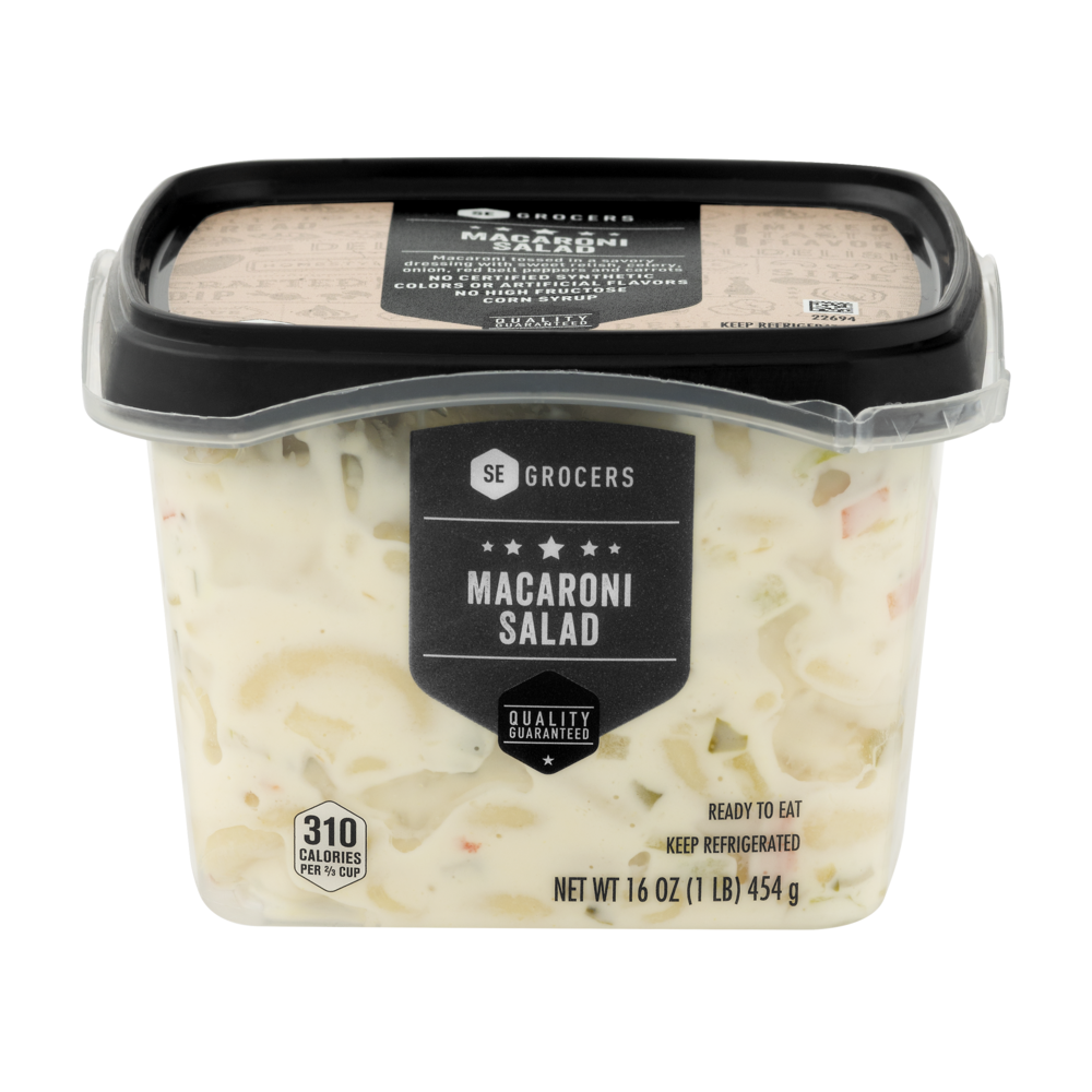 slide 1 of 1, SE Grocers Macaroni Salad, 1 lb