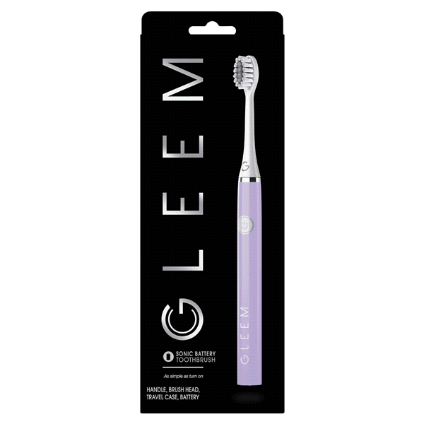 slide 1 of 1, GLEEM Electric Toothbrush, Lavender, 1 ct