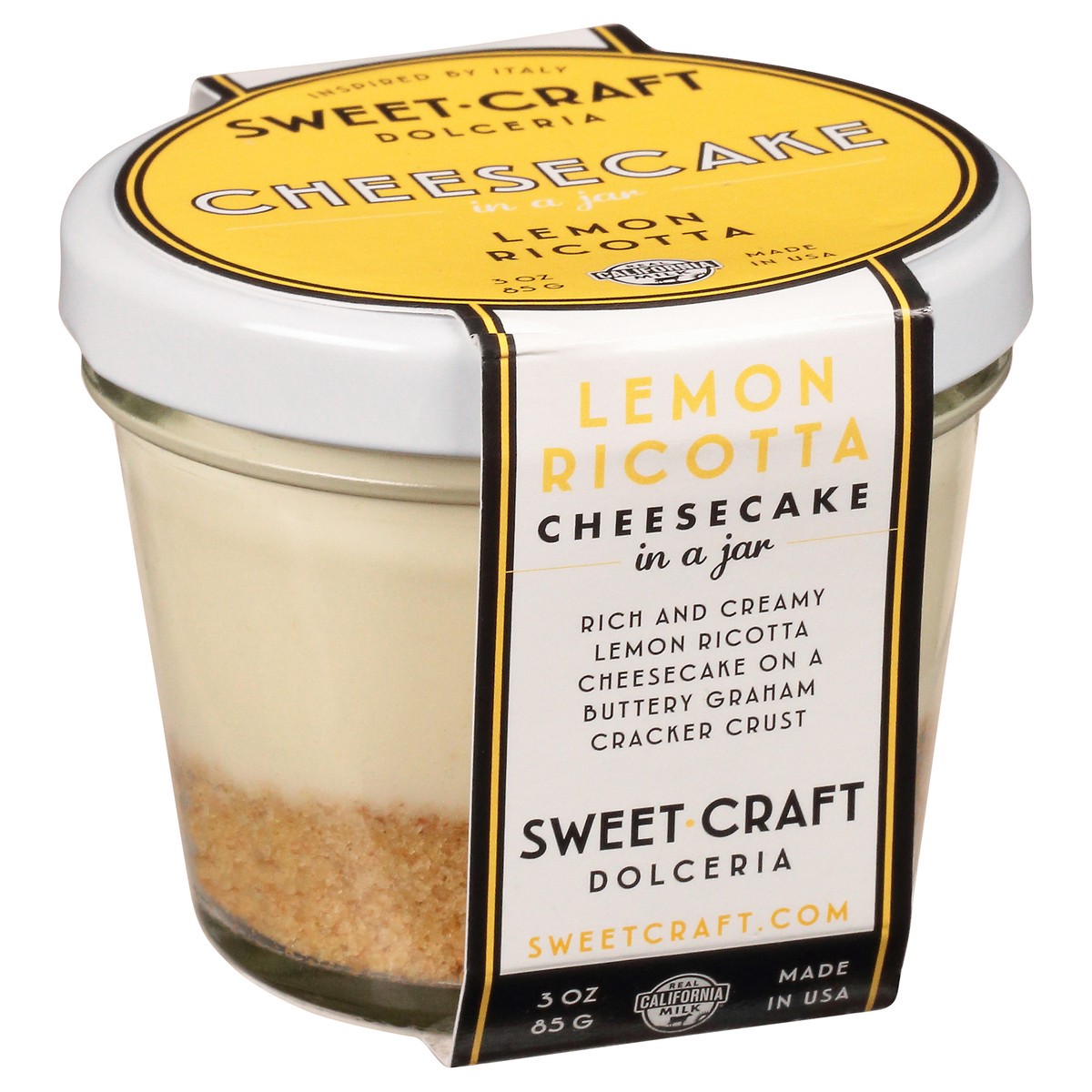 slide 2 of 9, Sweet Craft Dolceria Lemon Ricotta Cheesecake in a Jar 3 oz, 3 oz