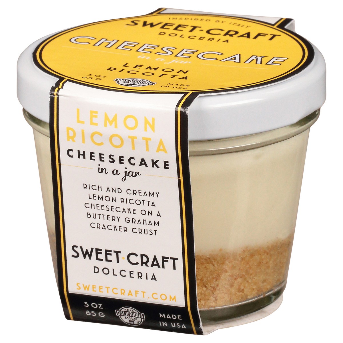 slide 3 of 9, Sweet Craft Dolceria Lemon Ricotta Cheesecake in a Jar 3 oz, 3 oz