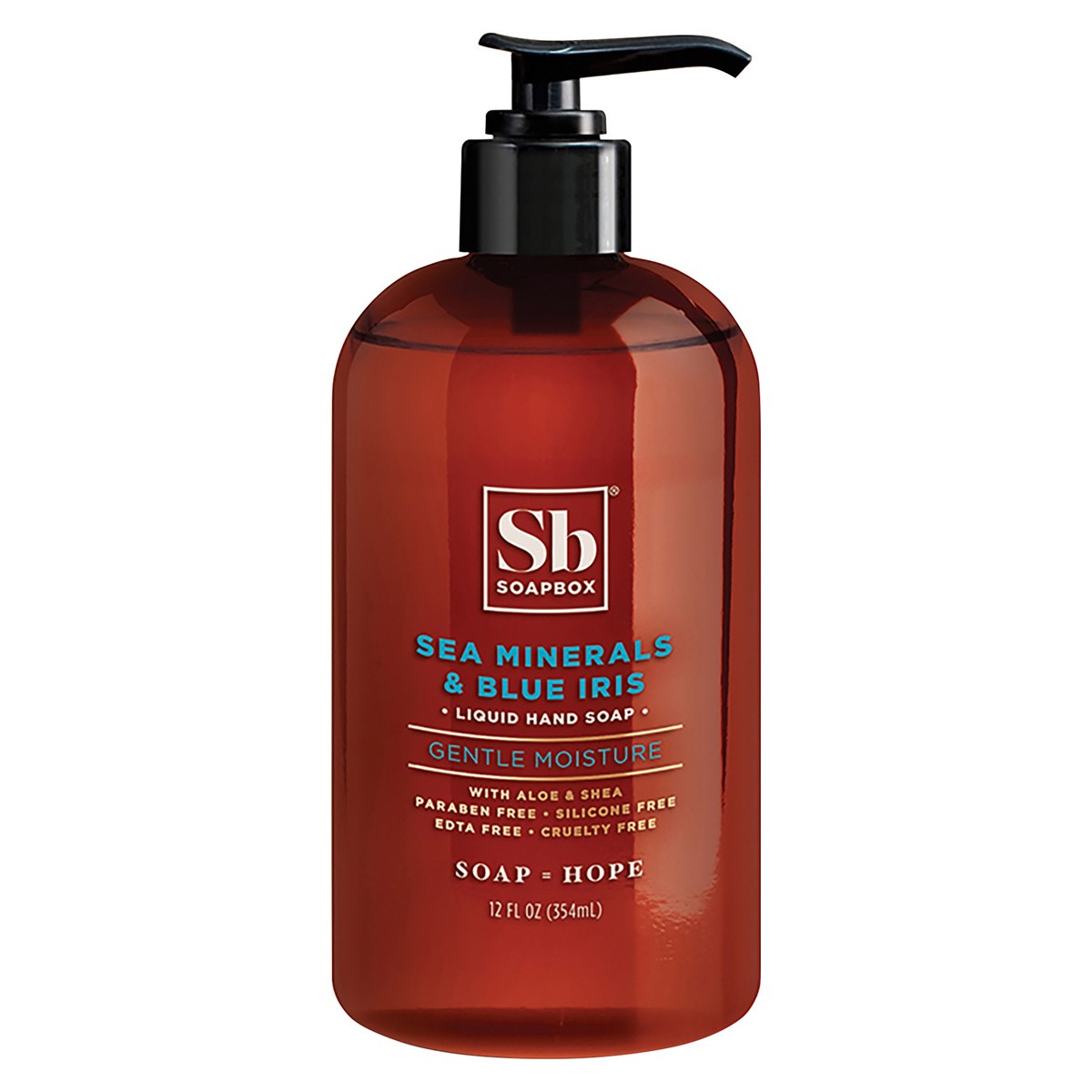 slide 1 of 1, Soapbox Liquid Hand Soap 12oz - Sea Minerals & Blue Iris - EA, 12 fl oz