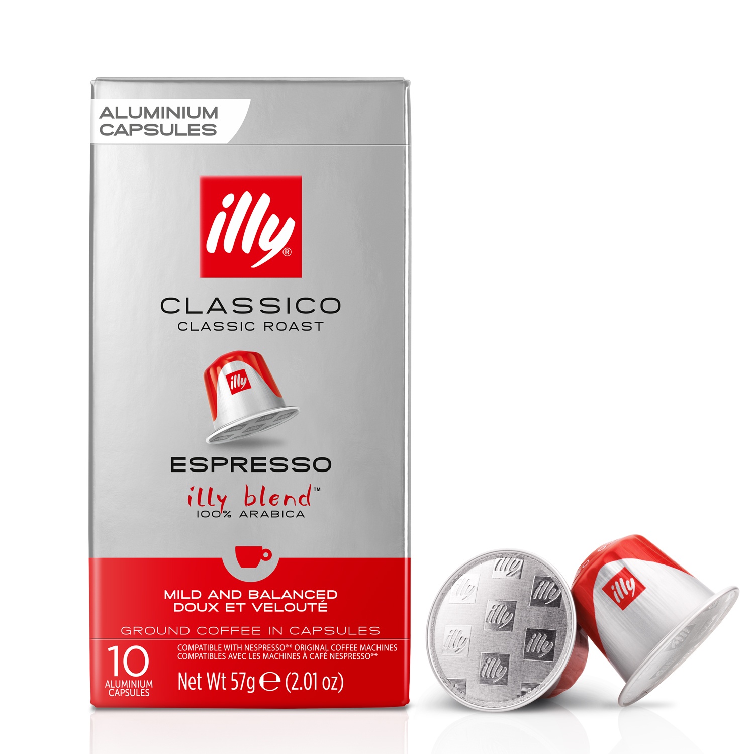 slide 1 of 1, illy Espresso Classico Roast Aluminium Capsules, 1 ct