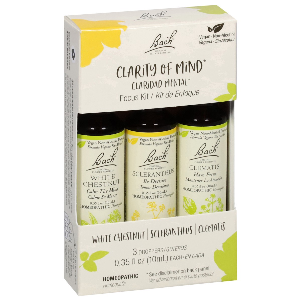slide 2 of 4, Bach Original Flower Remedies Clarity of Mind Focus Kit 3 - 0.35 fl oz Droppers, 3 ct