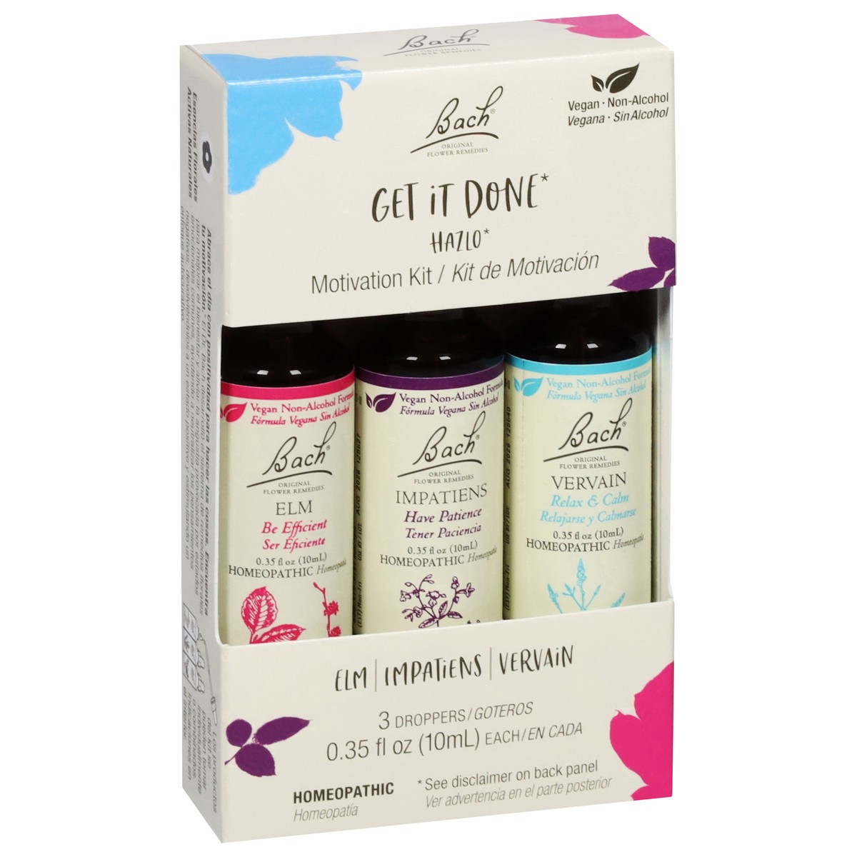 slide 3 of 4, Bach Original Flower Remedies Get It Done Motivation Kit 3 - 0.35 fl oz Droppers, 3 ct