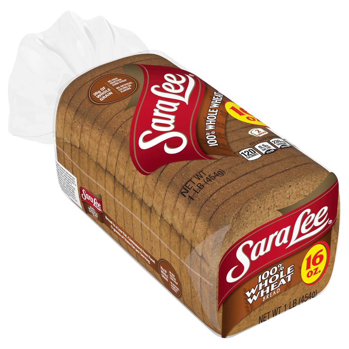 slide 7 of 9, Sara Lee 100% Whole Wheat Bread, 16 oz, 16 oz