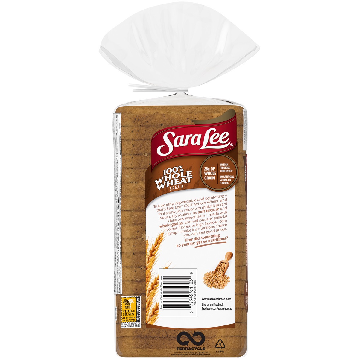 slide 4 of 9, Sara Lee 100% Whole Wheat Bread, 16 oz, 16 oz