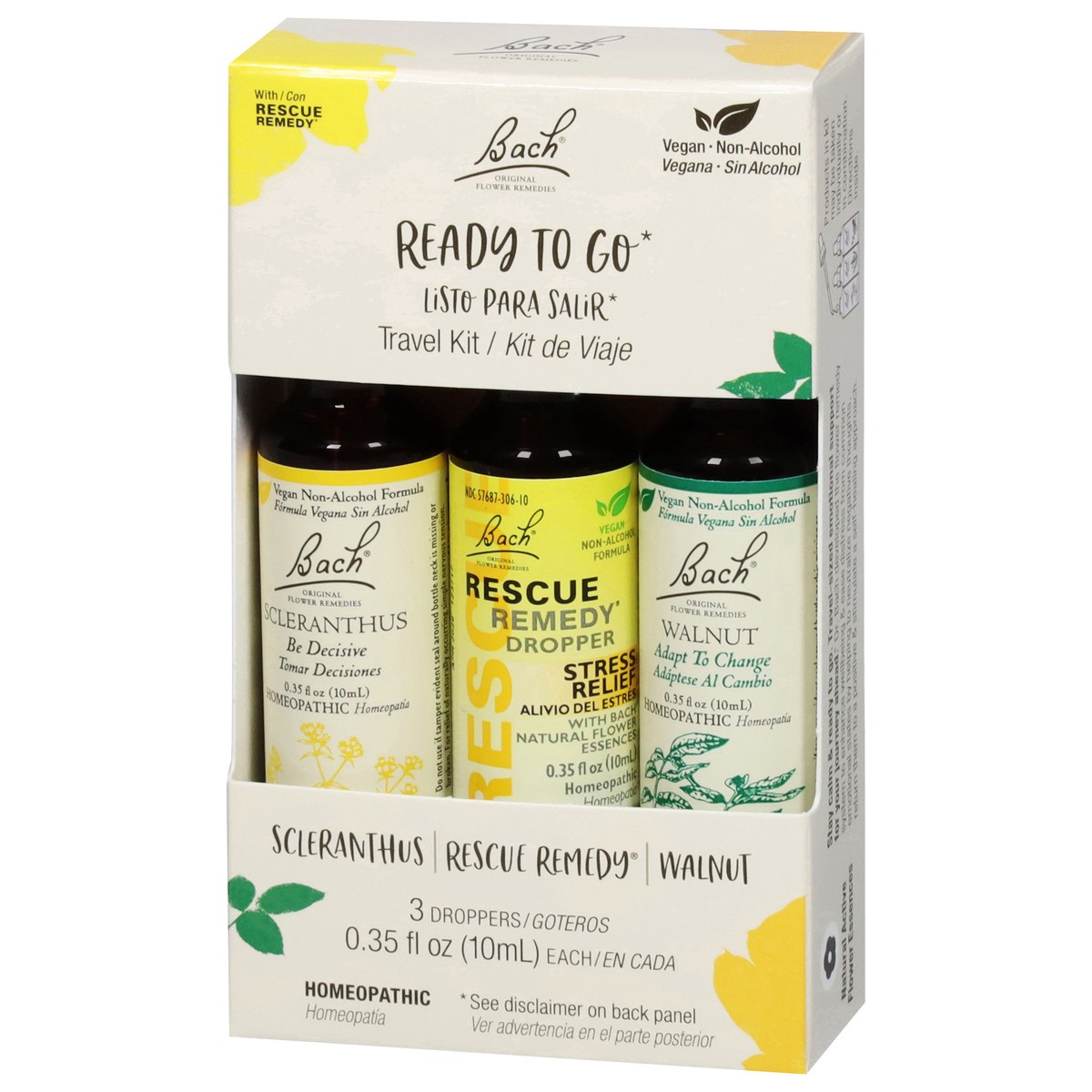 slide 2 of 4, Bach Original Flower Remedies Ready to Go Travel Kit 3 - 0.35 fl oz Droppers, 3 ct