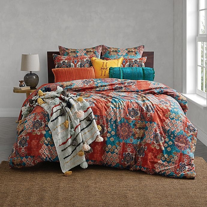 slide 1 of 1, Global Caravan Moroccon Tile King Duvet Cover, 1 ct