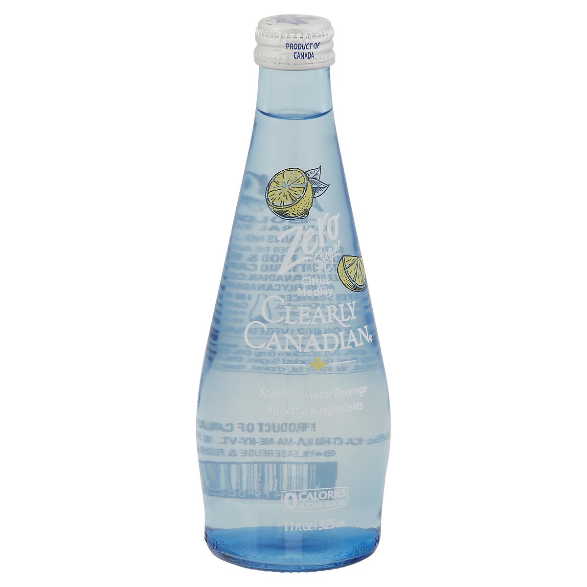 slide 7 of 9, Clearly Canadian Zero Sugar Citrus Medley Water Beverage 11 Fl Oz Bottle, 11 oz