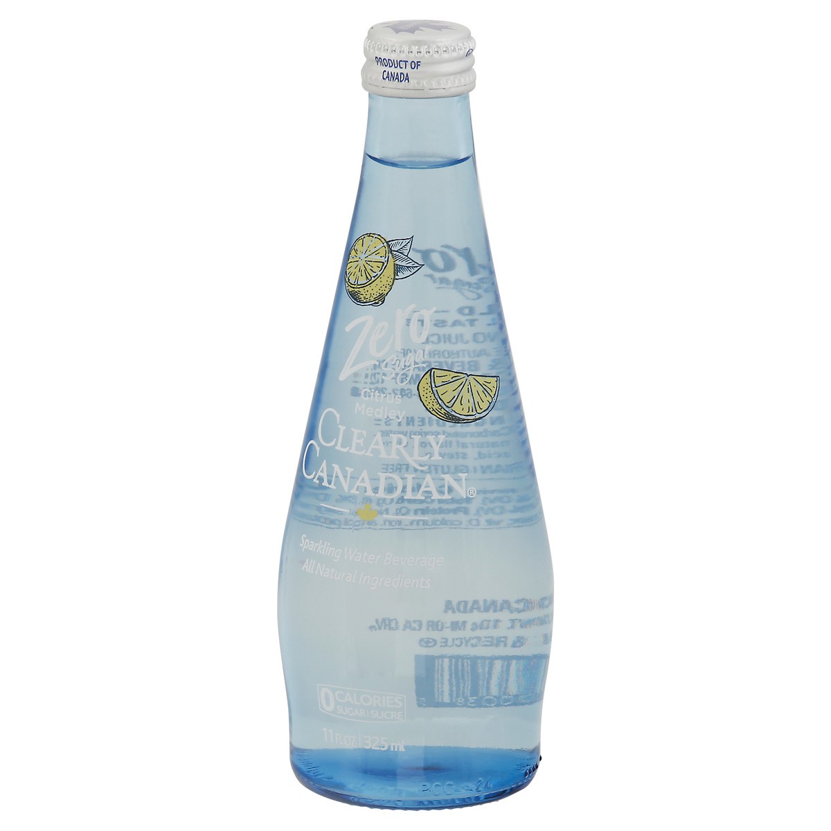 slide 6 of 9, Clearly Canadian Zero Sugar Citrus Medley Water Beverage 11 Fl Oz Bottle, 11 oz