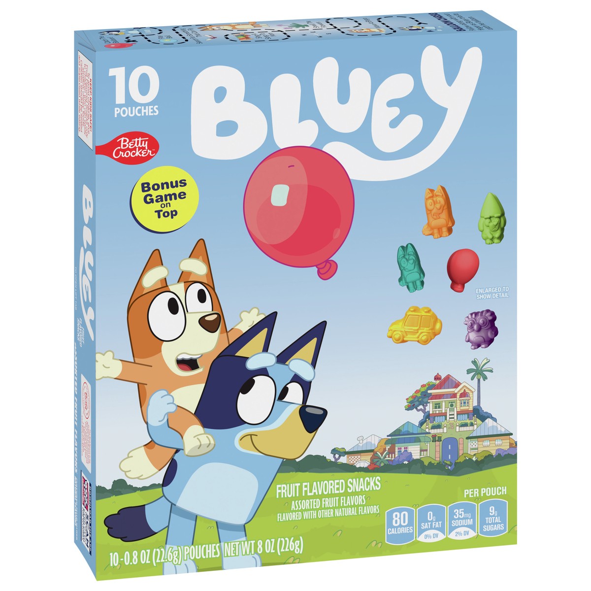 slide 7 of 9, Bluey Fruit Flavored Snacks, Treat Pouches, Gluten Free, 10 ct, 10 ct