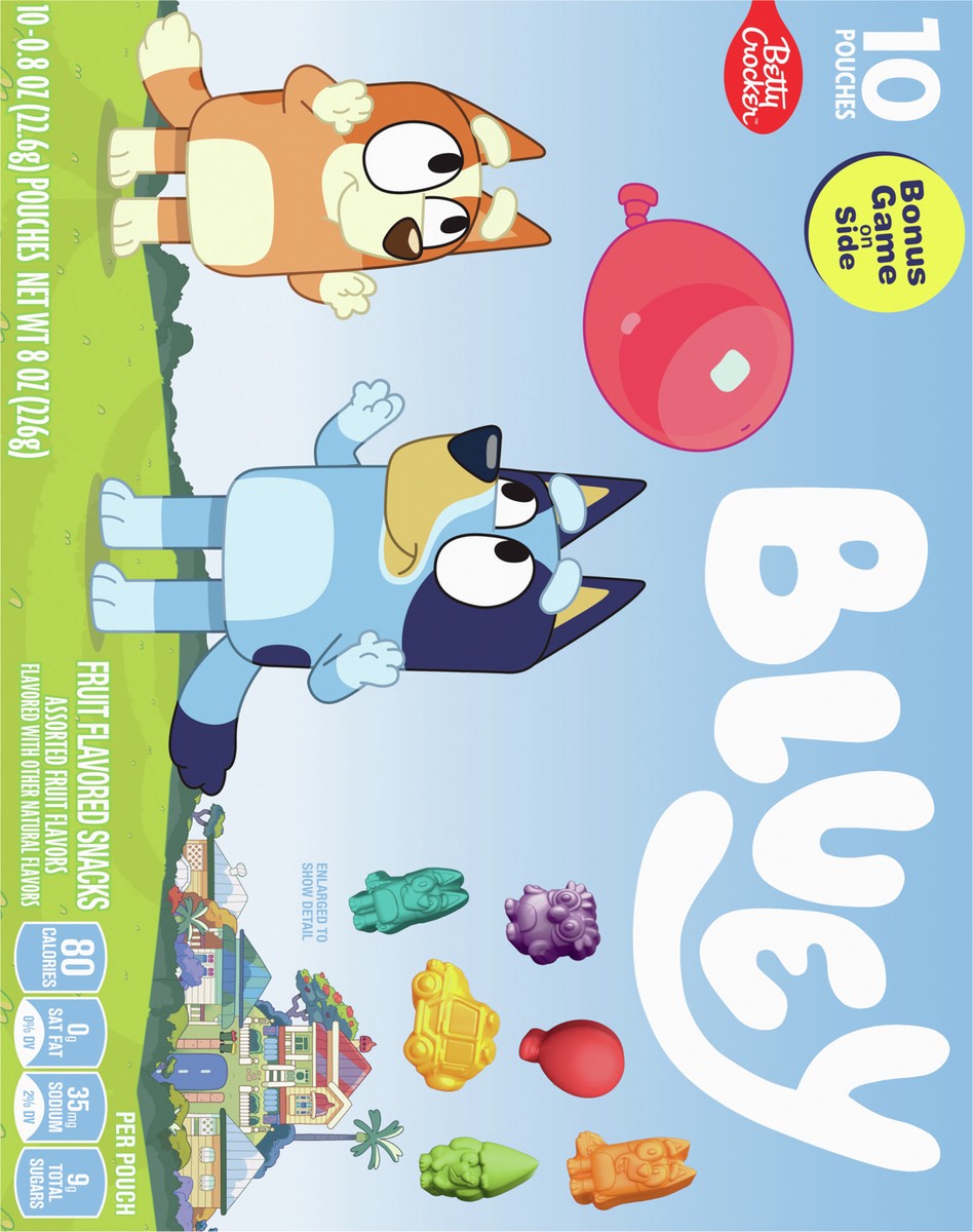 slide 8 of 9, Bluey Fruit Flavored Snacks, Treat Pouches, Gluten Free, 10 ct, 10 ct