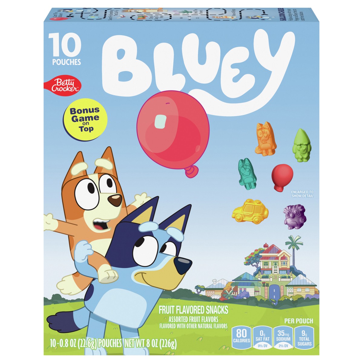 slide 1 of 9, Bluey Fruit Flavored Snacks, Treat Pouches, Gluten Free, 10 ct, 10 ct