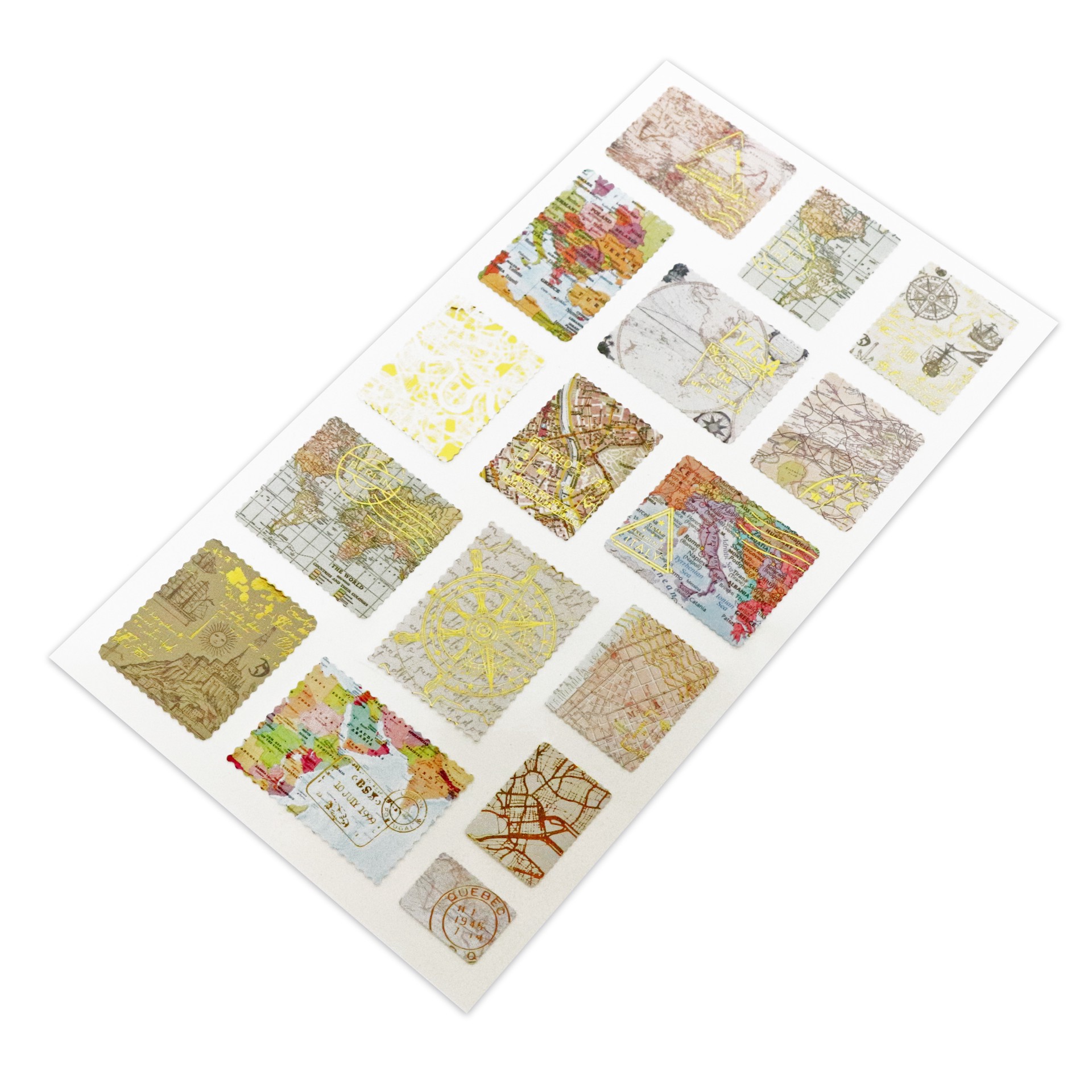 slide 2 of 4, Travel Map Stickers By Recollections, 6.8 in x 4.1 in