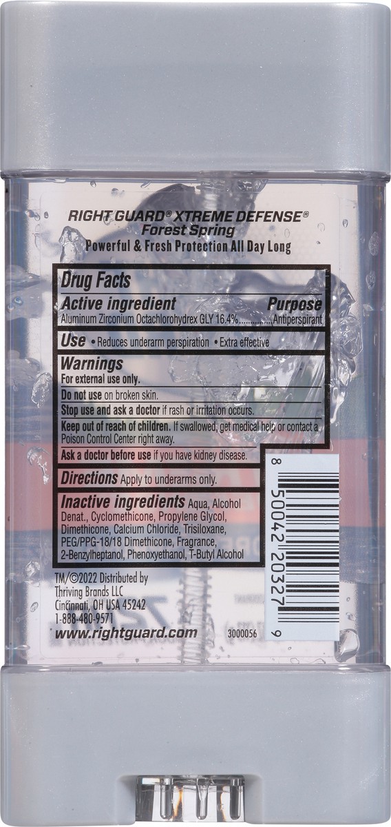 slide 6 of 13, Right Guard Xtreme Defense Forest Spring Antiperspirant/Deodorant 4.0 oz, 4 oz