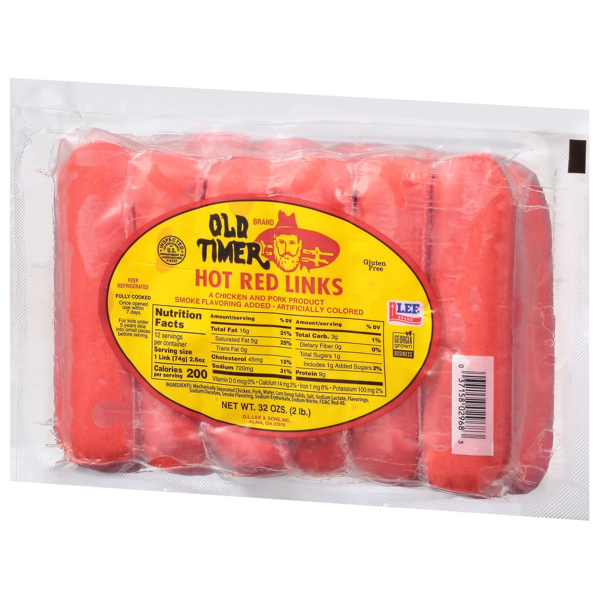 slide 2 of 4, Old Timer Hot Red Links 32 oz, 2 lb