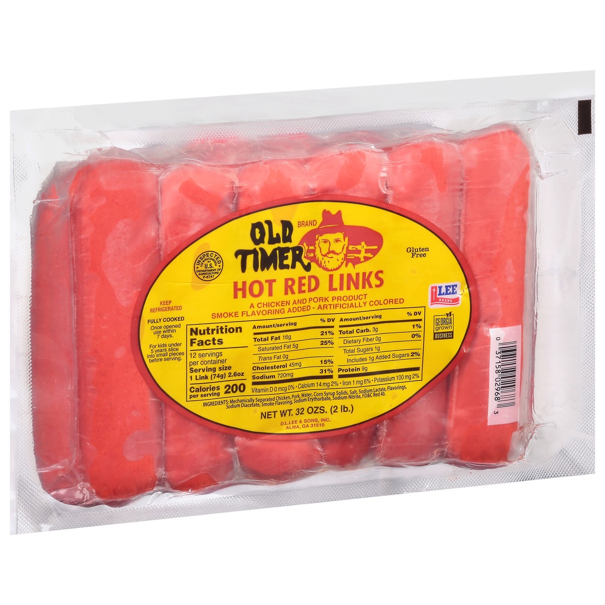 slide 3 of 4, Old Timer Hot Red Links 32 oz, 2 lb