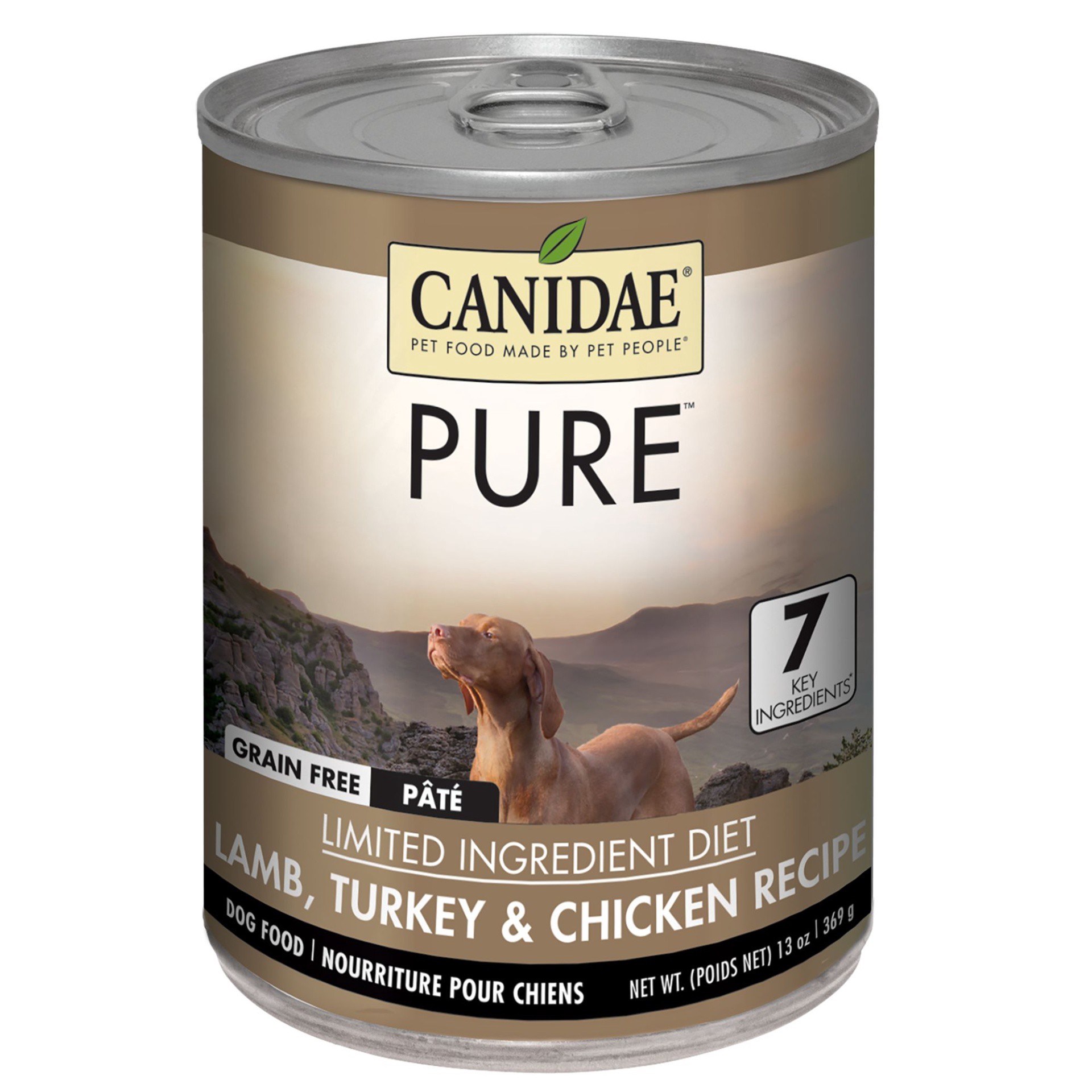 slide 1 of 1, CANIDAE Grain Free Pure Elements LambTurkey & Chicken Canned Dog Food, 13 oz