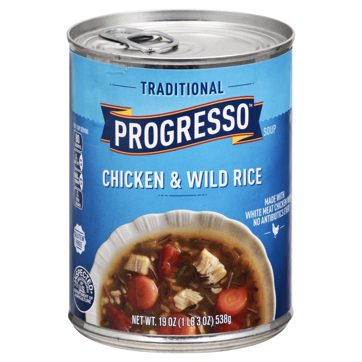 slide 1 of 9, Progresso Traditional Chicken & Wild Rice Soup 19 oz, 19 oz