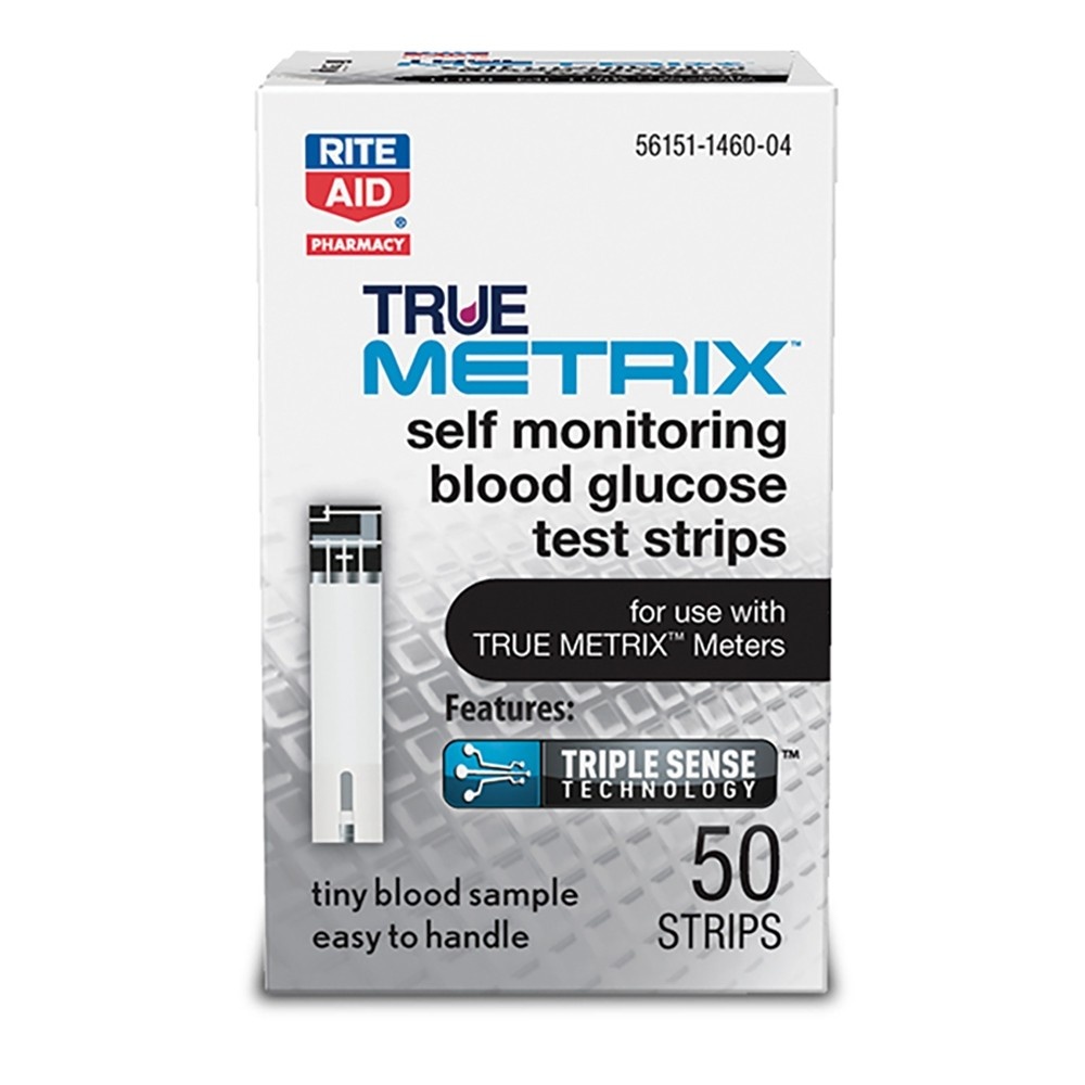 slide 1 of 1, Rite Aid Ra True Metrix Strip, 50 ct