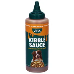 Jinx Premium Kibble Sauce with Chicken Bone Broth Dog Food Topper/Treat - 12 oz