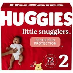Huggies Litl Snuglr Diaper Giga Jrpk Sz2 - 72 CT