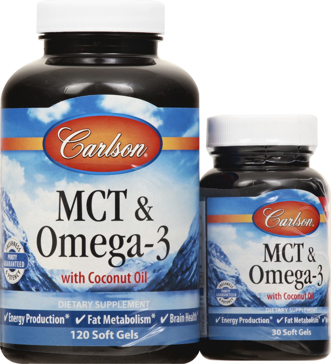 slide 6 of 12, Carlson With Coconut Oil Softgels MCT & Omega-3 150 ea, 150 ct