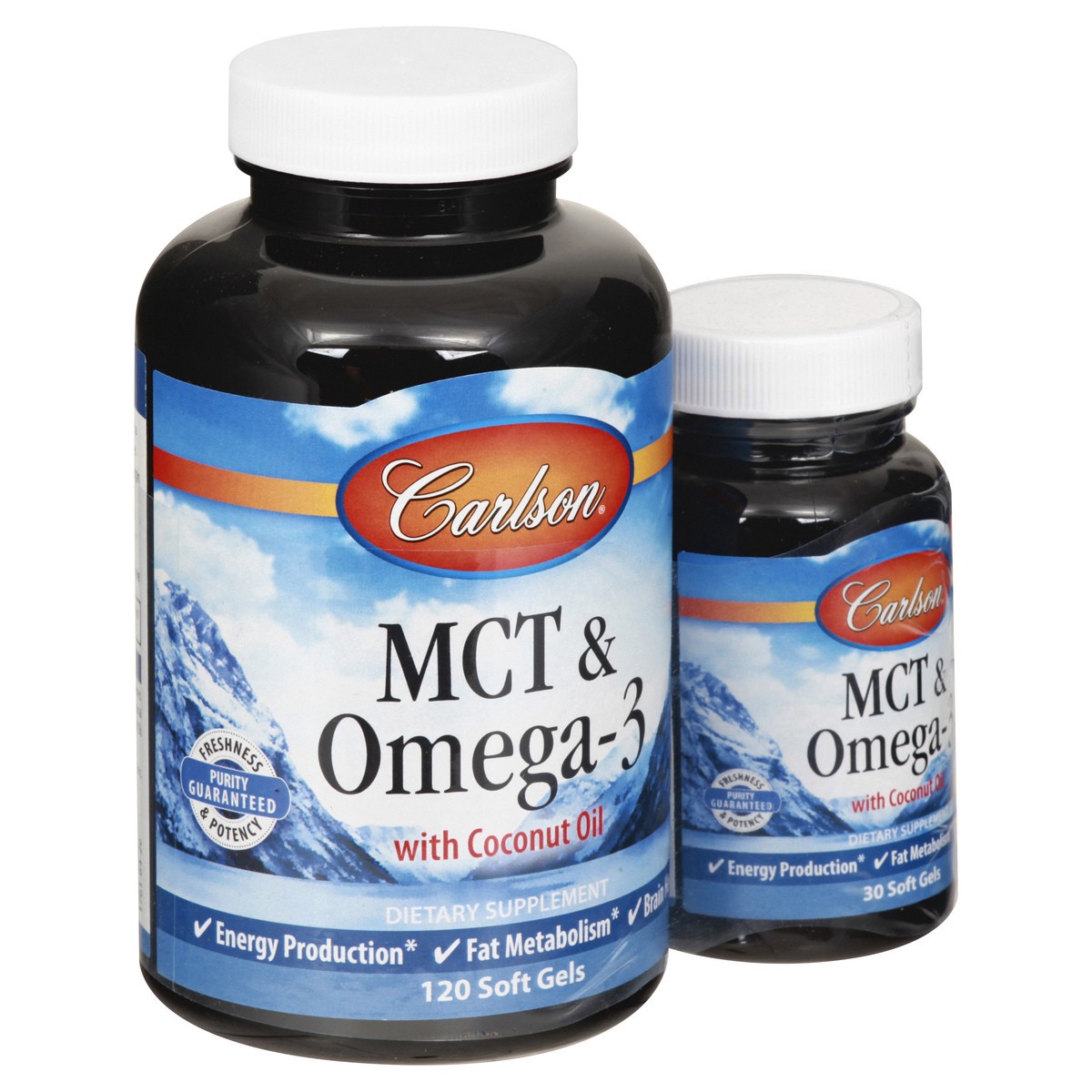 slide 11 of 12, Carlson With Coconut Oil Softgels MCT & Omega-3 150 ea, 150 ct