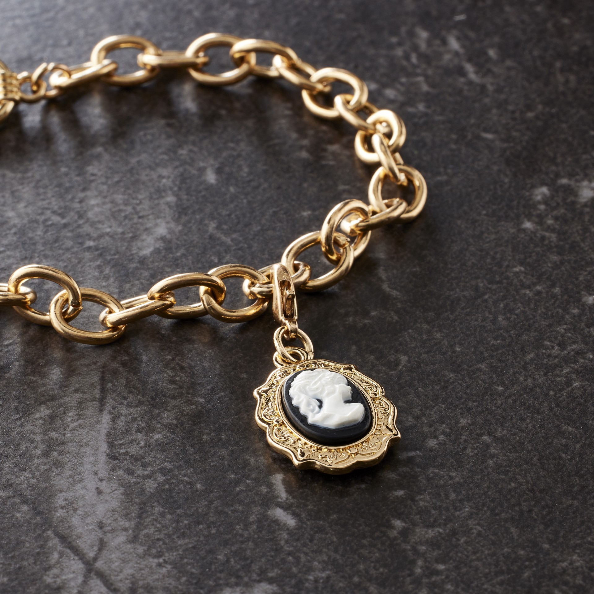 slide 2 of 3, Cameo Charm By Bead Landing, 17 mm charm size