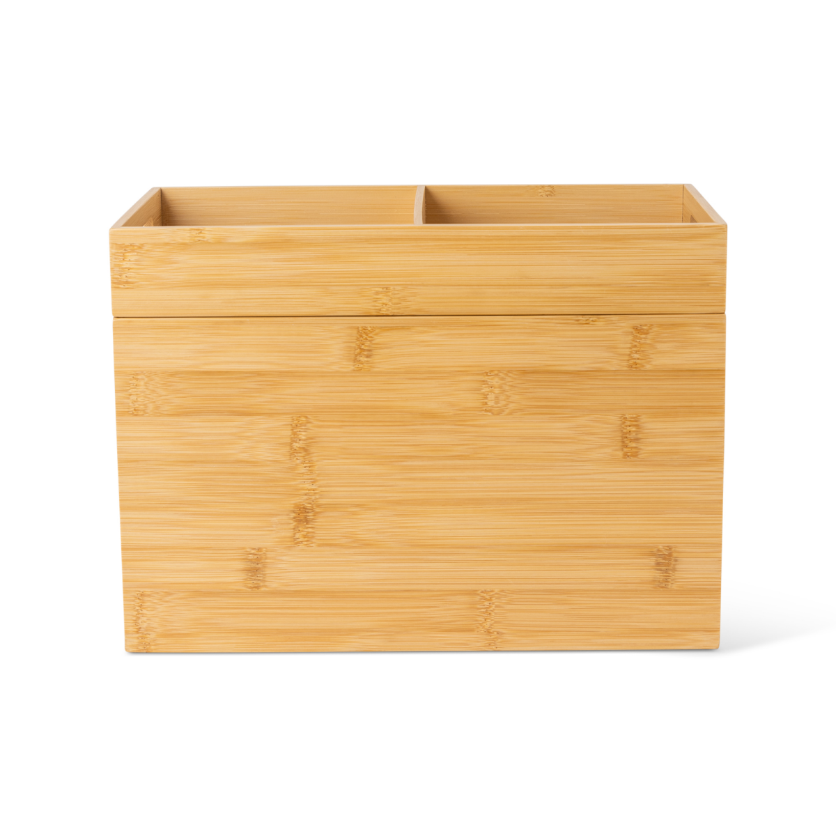 slide 2 of 7, Core Bamboo Plastic Bag Organization, 2-Section, 1 ct