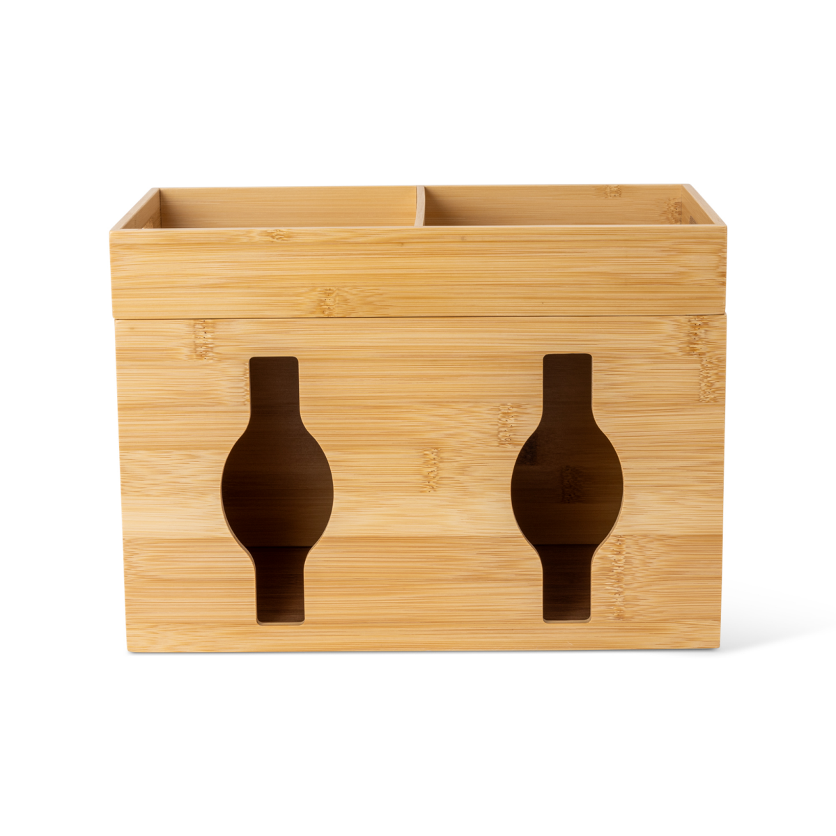 slide 7 of 7, Core Bamboo Plastic Bag Organization, 2-Section, 1 ct