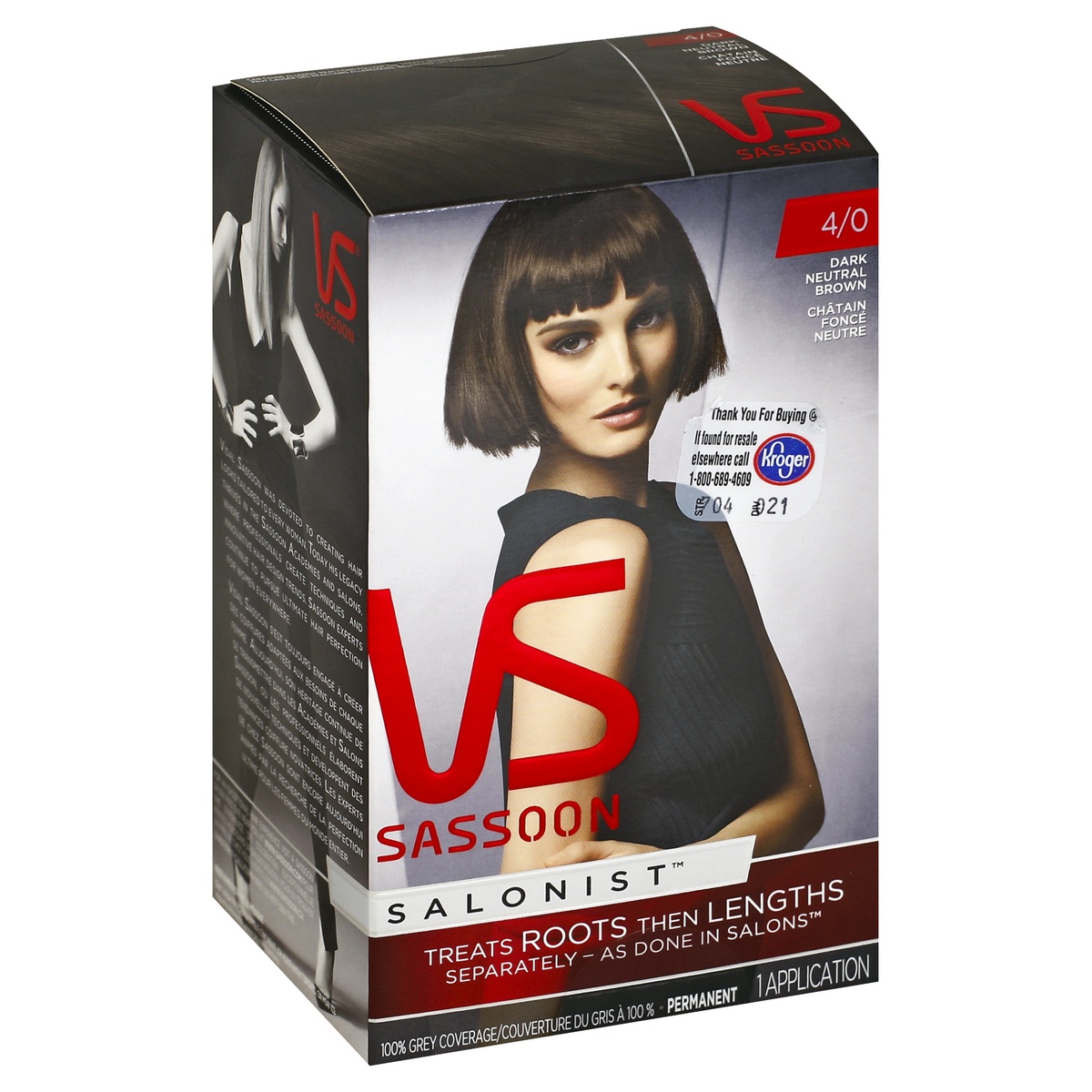 slide 1 of 1, Vidal Sassoon Permanent Haircolor, 1 ct