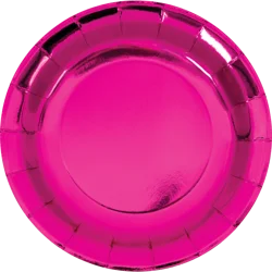 Creative Converting Pink Foil Dinner Plate, 8ct.
